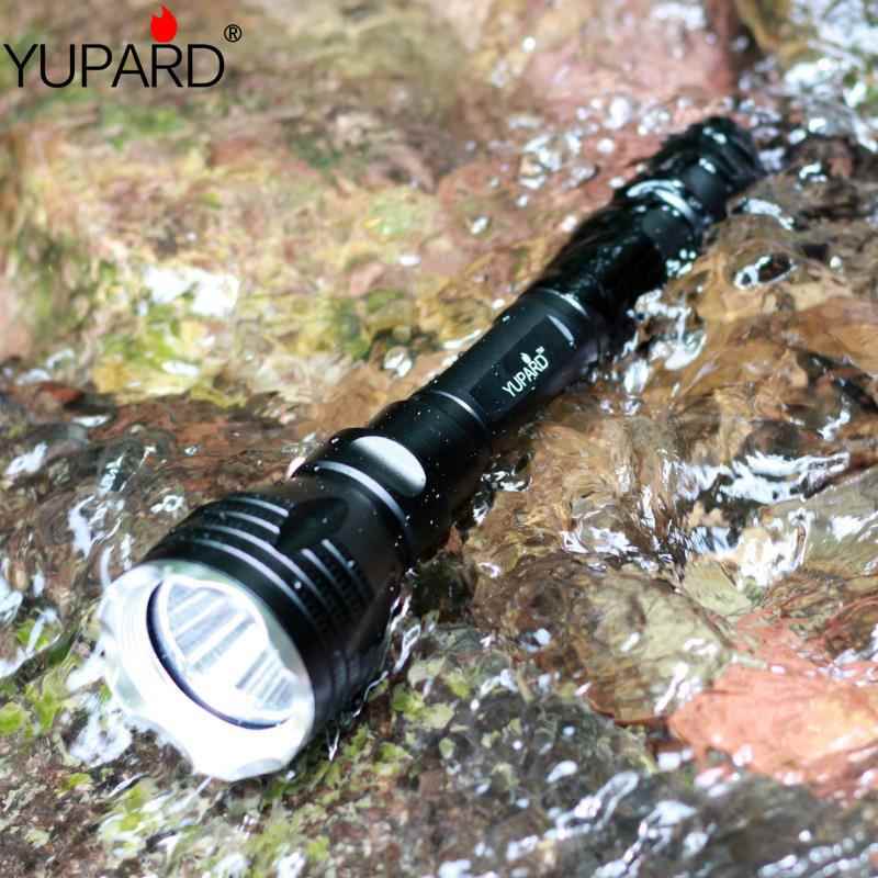 1850强光6黄光充电L远射潜水水下手电筒L2T6E678D夜潜补光灯