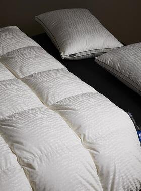 玛洛MLC奢华7A级绒顶峰大朵雁鸭羽绒芯被莫代尔蚕驰丝面料白鸭被