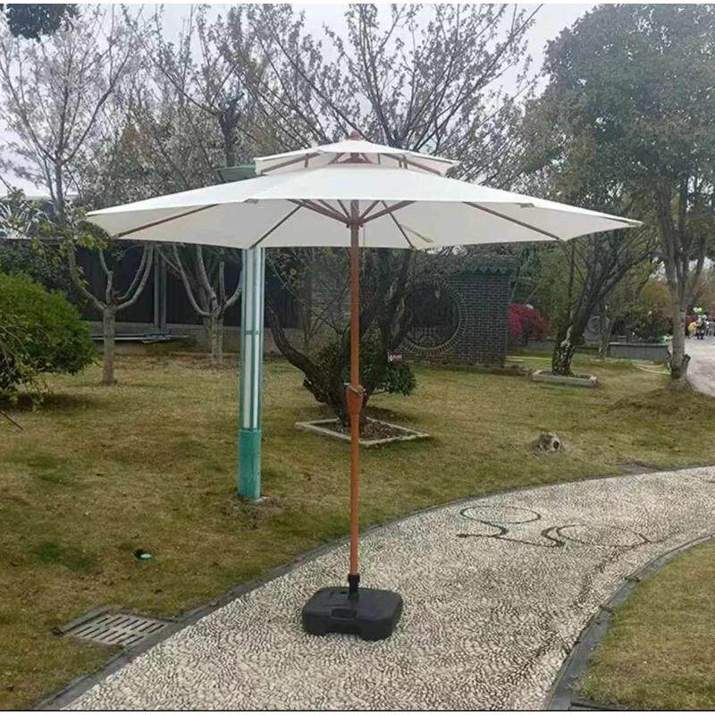 沙滩遮阳伞罗马太阳伞防晒隔热游泳池花园露台商用游乐场咖啡厅
