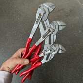 新款 快速水泵钳鹰嘴水管钳子多功能按压夹持大开口水暖家用工具钳