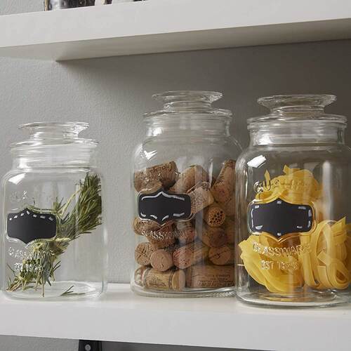 Glass Canister Apothecary Food Storage Jars Containers