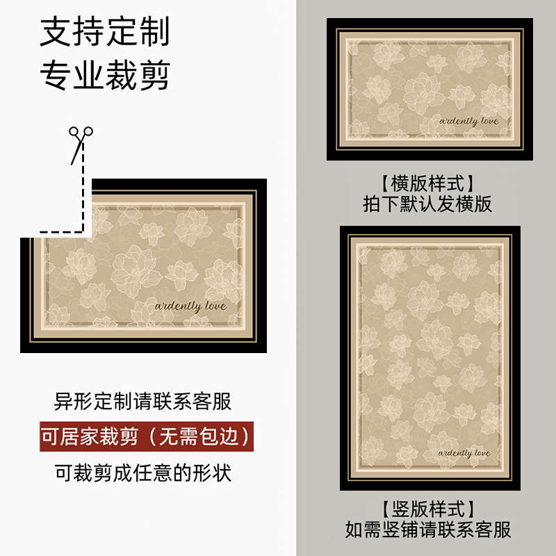 入户门地垫高级新款防滑免洗进门门口脚垫入门地毯客厅室内地垫