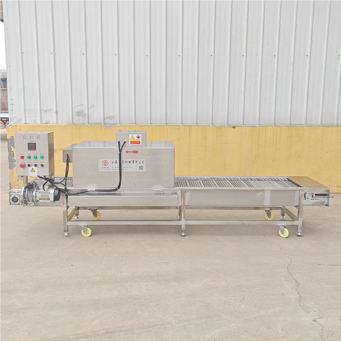 专业源头标厂家牡蛎生ZY-TBJ套蚝机 全自动标签热收缩机牡蛎套标