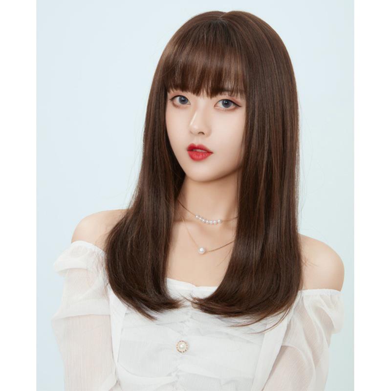 网红长直发逼真cd变装中长伪娘假发cos用品男扮女装假发女装大佬