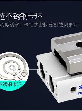 SMPC型气动滑台MXQL气缸MXQ25-10RGY-20-30-40-50-STR两端F调A整