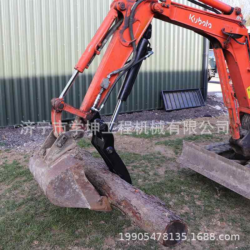3-4吨液压拇指夹挖机挖斗抓手拇指夹钳安装方便简易
