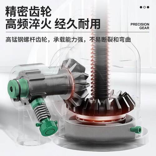 螺旋千斤顶5T32T50T100吨矮体立式手摇自锁齿轮机械螺旋千斤顶