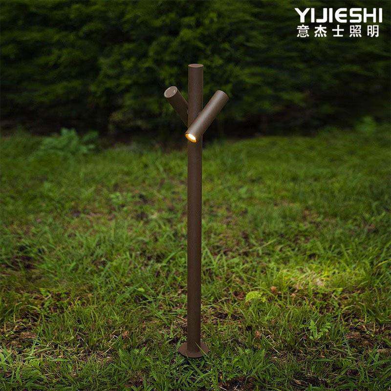 草坪灯庭院杆灯花园别墅公园学校景观防水庭院灯室外可旋转射灯