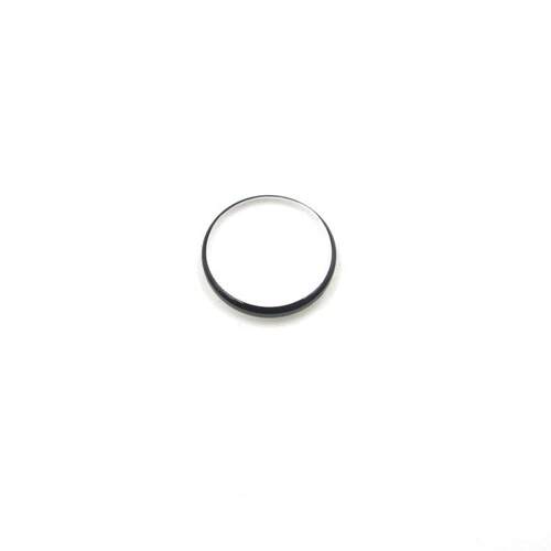 焦距25mmK9双凸透镜D16mm R1=17.63mm，R2=44.98mm边缘涂黑色漆