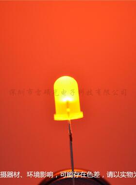直插led橙光5mm白发橙光琥珀色5厘圆头灯珠汽车仪表盘f5橙色超亮