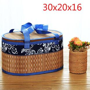 竹篮子手提篮年货鸡蛋螃蟹大闸蟹水果腊肉香肠竹编包装礼盒收纳篮