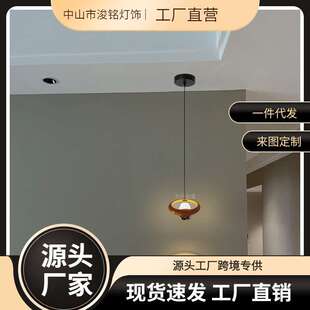 2023新款卧室床头升降小吊灯现代简约网红奶油风设计感伸缩吊线灯