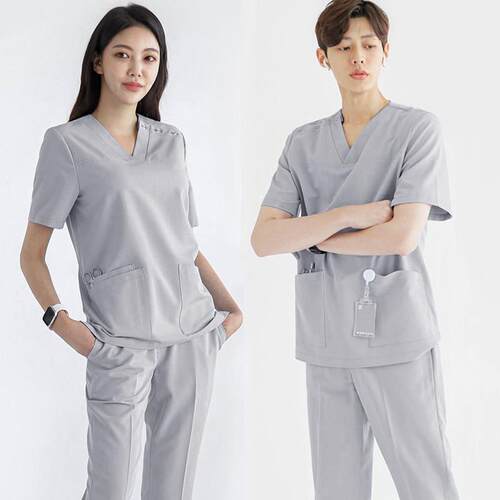 洗手衣护士服分体套装短袖女口腔医生工作服牙科刷手服两件套薄款