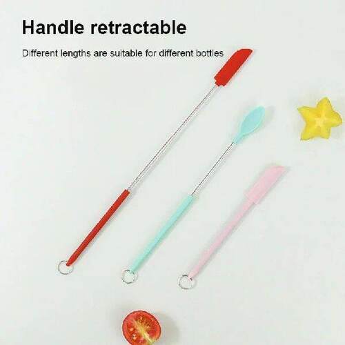 Mini Retractable Silicone Scraper Jam Deep Bottle Scraper