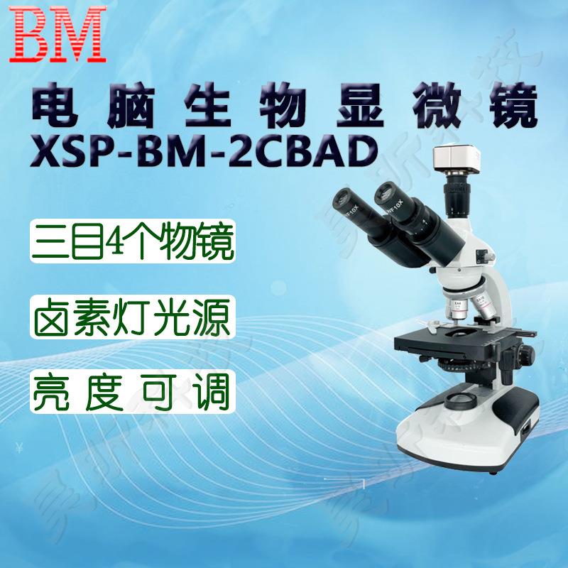 BM彼爱姆视频生物显微镜XSP-BM-2CBAD 2CBAP三目4个物镜 1600倍