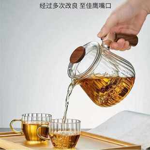 厂家直销高硼硅玻璃茶水分离泡茶壶分享壶风韵壶家用办公可明火
