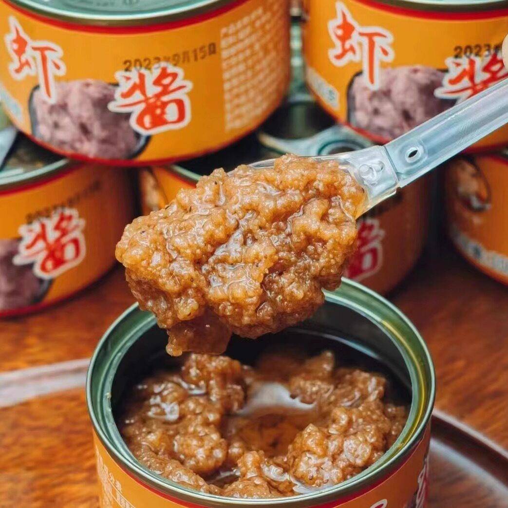 王小牛虾酱香煎鲅鱼辽宁营口特产开罐即食虾酱100g*7罐下饭解馋酱