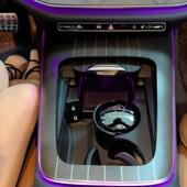 C260L车载烟灰缸改装 E300L 专用夜光多功能S级适用 宾士GLC 2025款