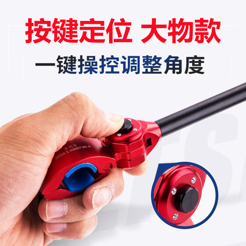 精品慕仙鱼炮台支架后挂天线单手操作一键定向防脱钓鱼架杆后挂配