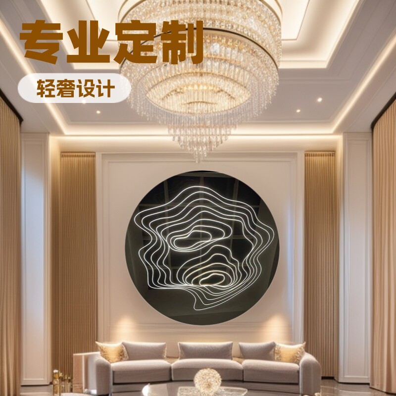 厂家批发非标工程水晶吊灯异形酒店大堂吸顶灯简约创意造型LED灯