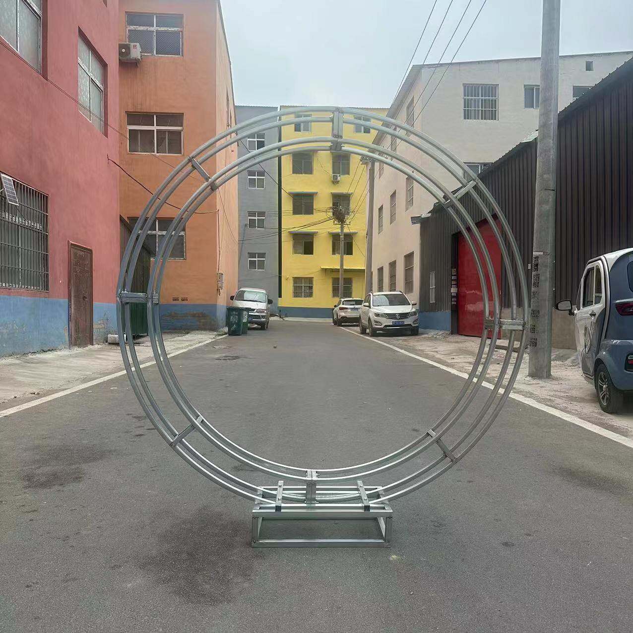 新款婚庆拱门桁架半圆弧形异形婚庆道具舞台背景桁架钢铁弧形桁架