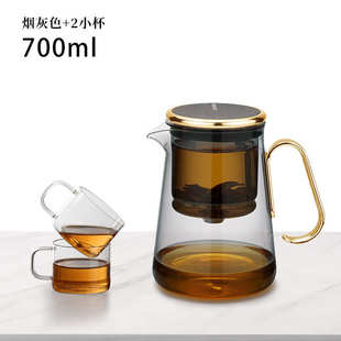 邦田泡茶壶茶水分离飘逸杯全玻璃耐热过滤冲茶杯伴手礼品茶具