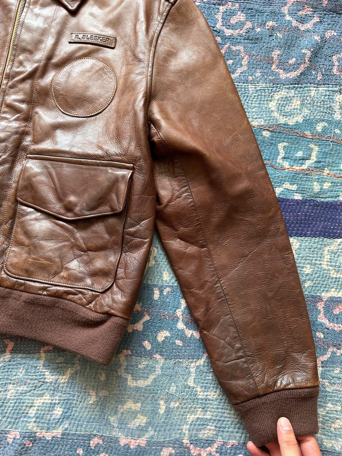 Polo Ralph Lauren Distressed Leather Jacket — back