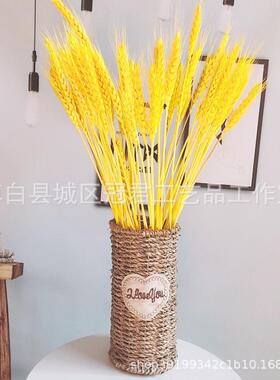 花瓶批发编织花篮水草装饰摆件