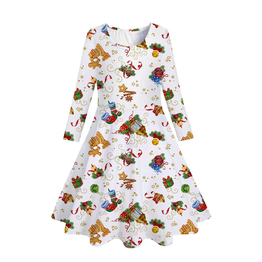 Women's clothing dress festival snowflake series long