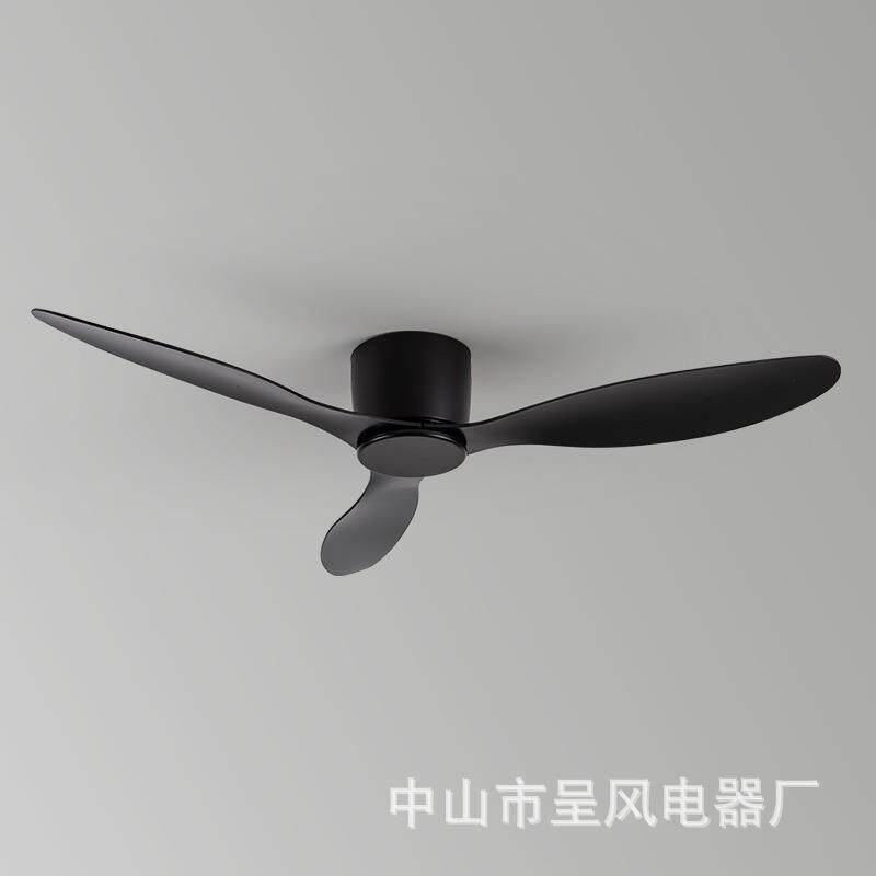 吸顶风扇灯家用吊扇灯客厅餐厅卧室低楼层电风扇ABS扇叶中山工厂
