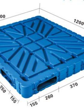 cs002双面吹计塑盘，中空支设计，托斜面柱加筋设承载强劲