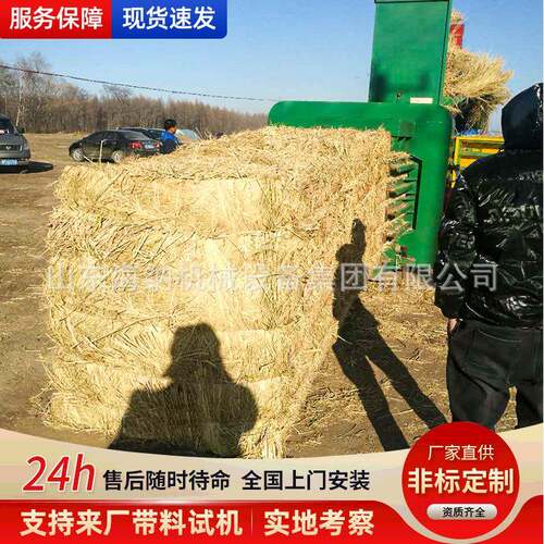 卧式液压废纸打包机废纸箱编织袋压缩打包机全自动稻草液压打包机