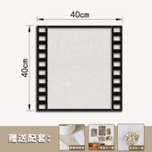 照片墙言毛板组合相框相片怀墙旧毡墙贴留留言软木板背658景墙贴