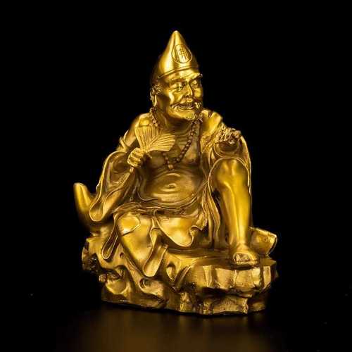 铜工艺品办公济公摆件 园林铸铜户外雕像景区雕塑大型