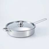 批发不锈钢锅具套装 锅家用汤锅奶锅煎锅组合炊具POT 12PCS套装