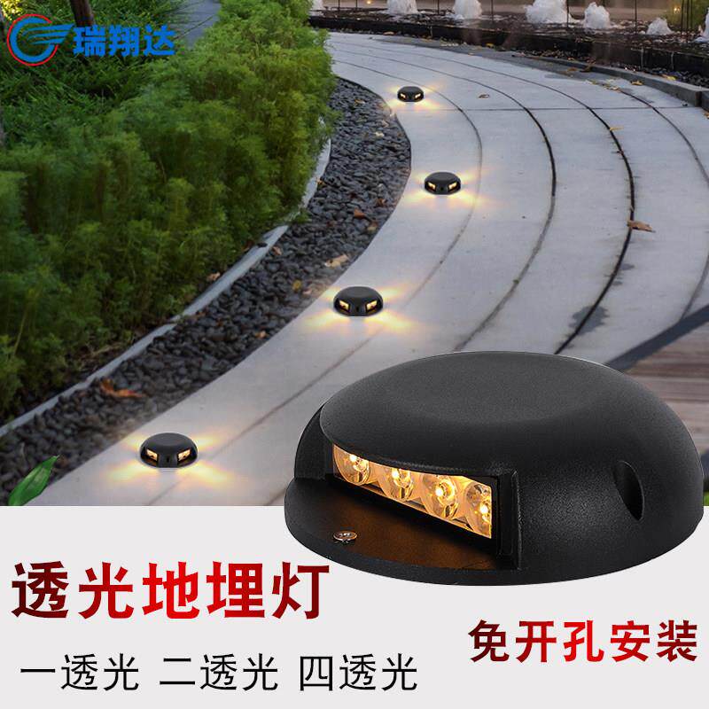 地埋灯户外防水庭院墙角地面射灯楼梯花园室外透光地灯网红步道灯
