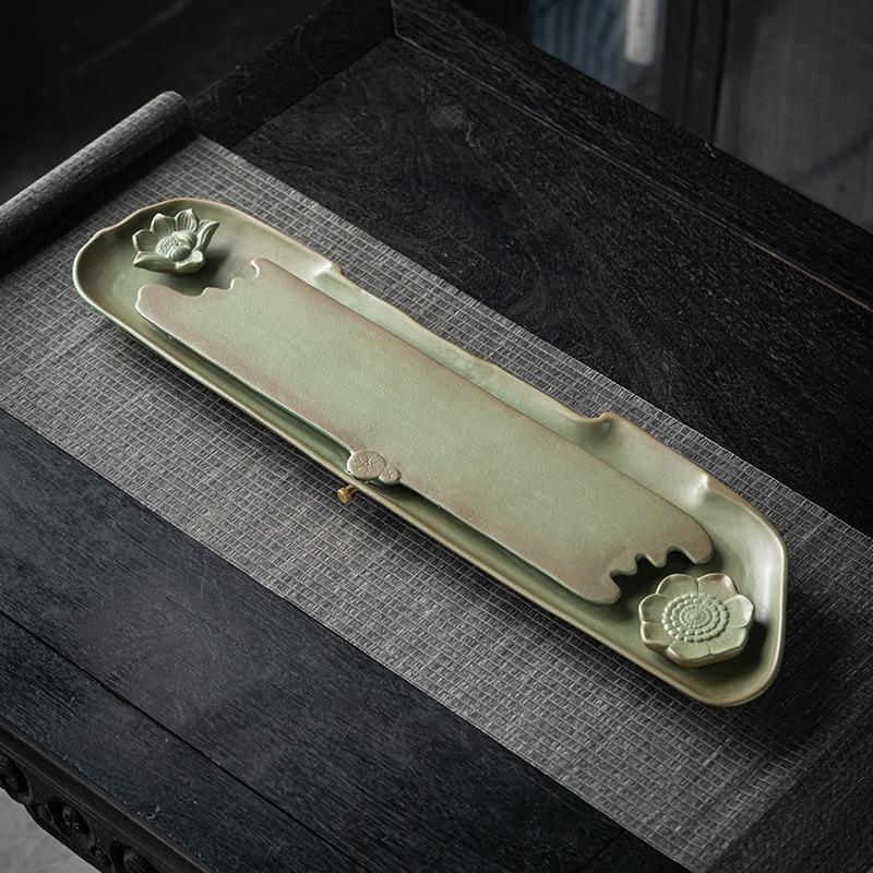 功夫茶陶瓷茶盘茶盘大号创意茶盘