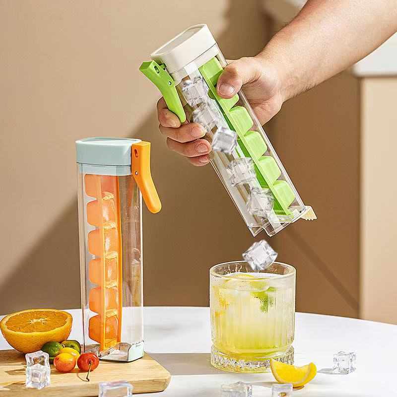冰格食品级制冰盒按压式冰块模具单手按压式神器家用冷冻冰箱制冰