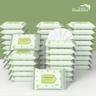 Portable small packs of wet wipes specifically designed for