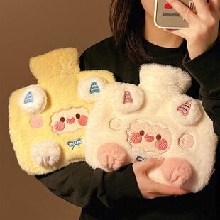 2025新款冬季可插手女生暖肚子大号防爆暖手可爱热水袋注水暖水袋