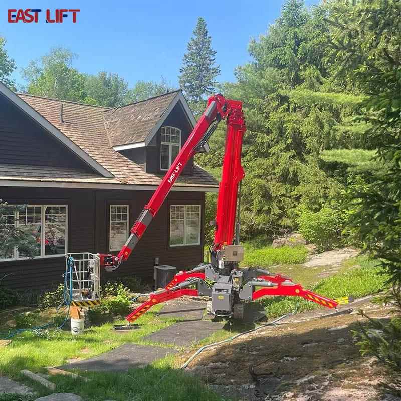 履带蜘蛛式高空作业平台60度旋转跨越障碍物狭窄空间作业蜘蛛车