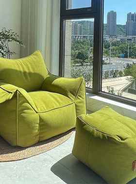 懒椅人发懒人椅豆袋单人沙发客厅室阳台卧摆烂沙椅HKB沙发榻榻米