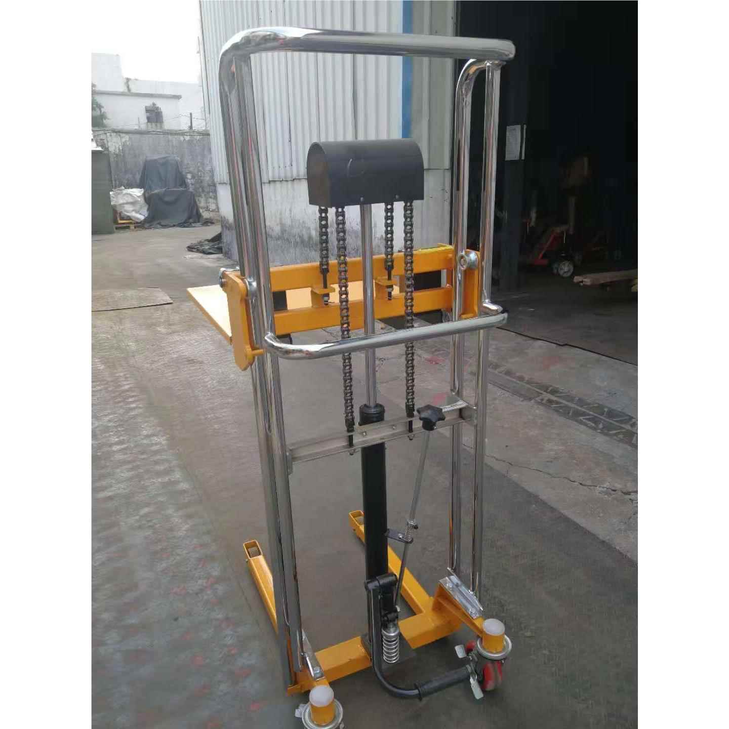 高供应轻便式手动液压升908高车40kg推1.3米手升高叉0车手动货物