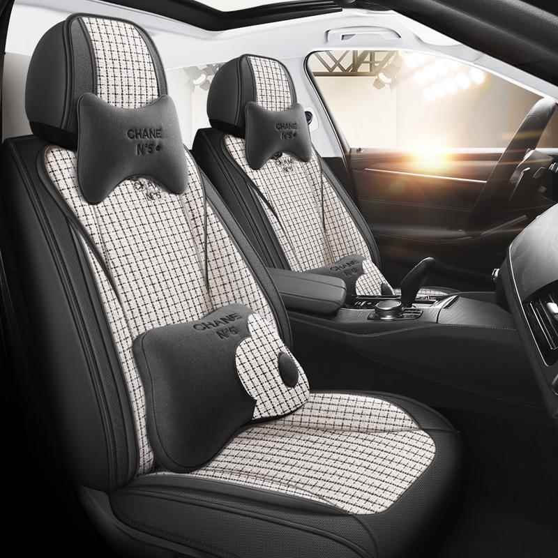 汽车尼座套四季通布座艺桑逍客骐达轩逸亚麻卡SGK通椅套全包围2用