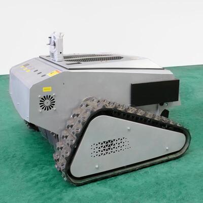 550mm宽幅作业锂电履带碎草机 出口款中非遥控果园割草机剪草机器