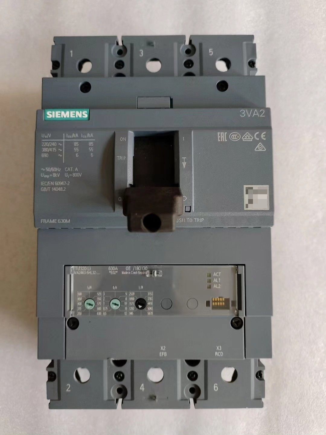 原装西门子 塑壳断路器3VA2463-5HL32-0AA0
