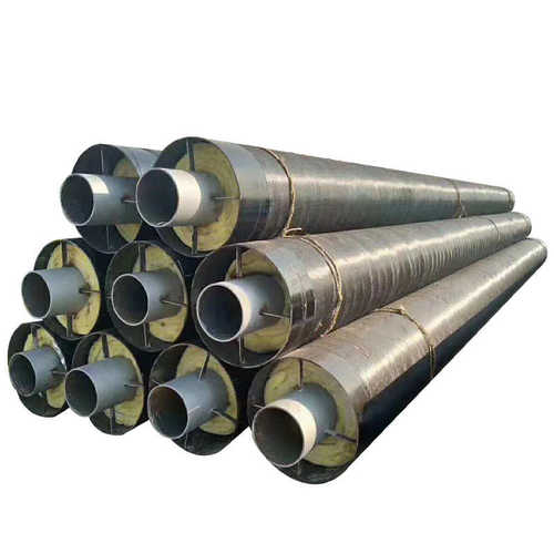 大口径现货直埋热力供暖耐高温无缝螺旋管道钢套钢蒸汽保温钢管