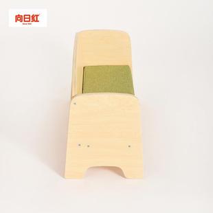 儿童实木人沙发宝宝沙发幼儿园区域托中育双心早教托班741扶手座