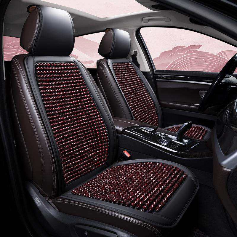 汽车坐垫夏季凉垫木珠通风座垫冰丝夏天透气四季通用货车座椅垫子