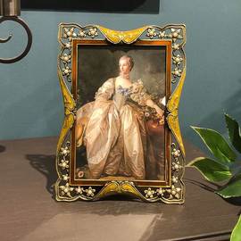 欧式复古相框摆台创意7寸6七10寸金属婚纱照片像相框架摆件可冲洗